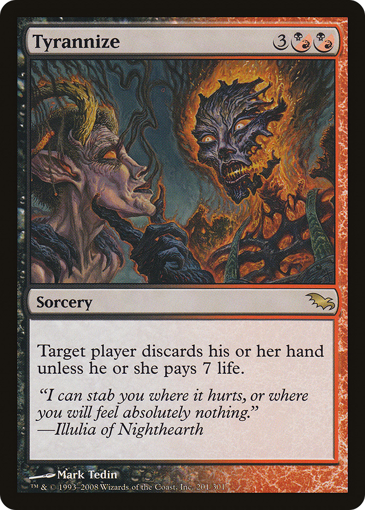 Tyrannize (SHM-201) [Shadowmoor] Foil MTG Single Wizards of the Coast