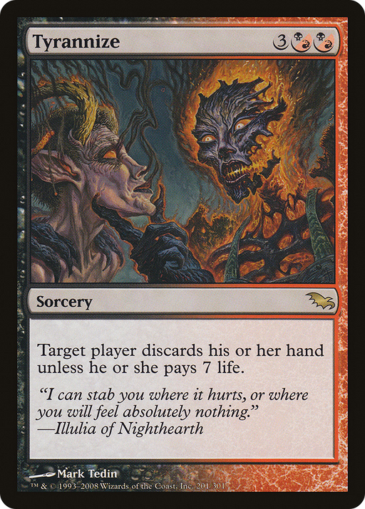 Tyrannize (SHM-201) [Shadowmoor] Foil MTG Single Wizards of the Coast