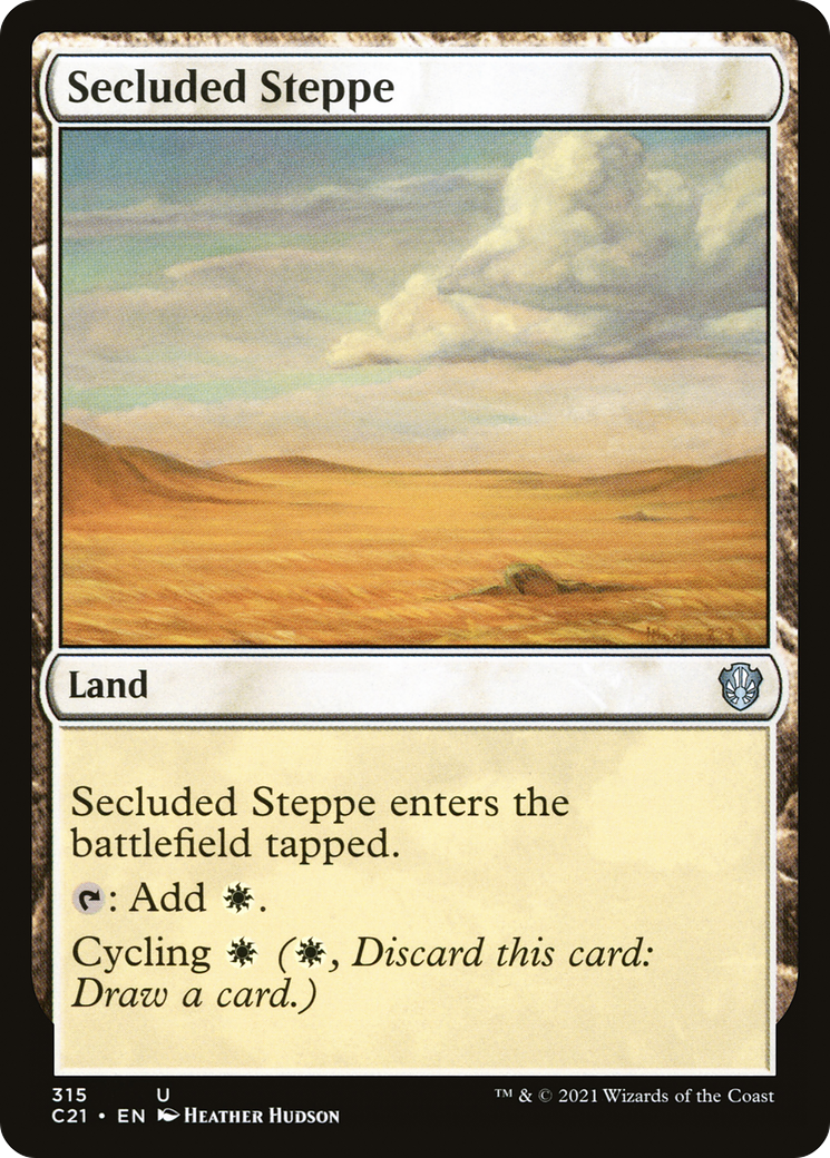 Secluded Steppe (C21-315) [Commander 2021] MTG Single Wizards of the Coast
