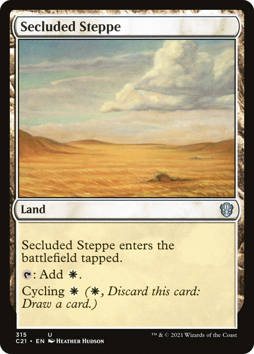 Secluded Steppe (C21-315) [Commander 2021] MTG Single Wizards of the Coast