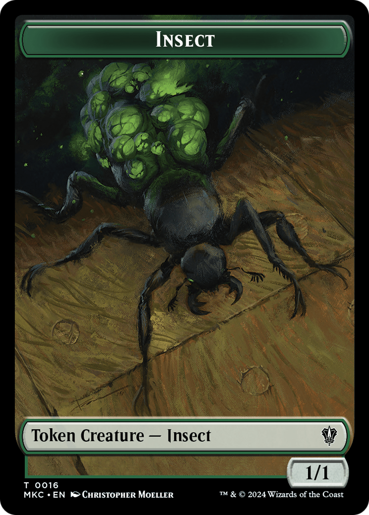 Insect (TMKC-016) [Tokens] Murders at Karlov Manor Commander Tokens MTG Single Wizards of the Coast