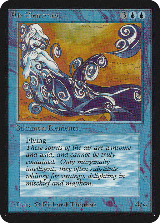 Air Elemental (LEA-) [Oldschool] Limited Edition Alpha MTG Single Wizards of the Coast