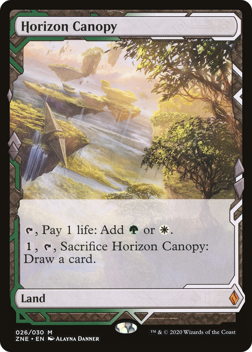 Horizon Canopy (ZNE-026) [Zendikar Rising Expeditions] Foil MTG Single Wizards of the Coast