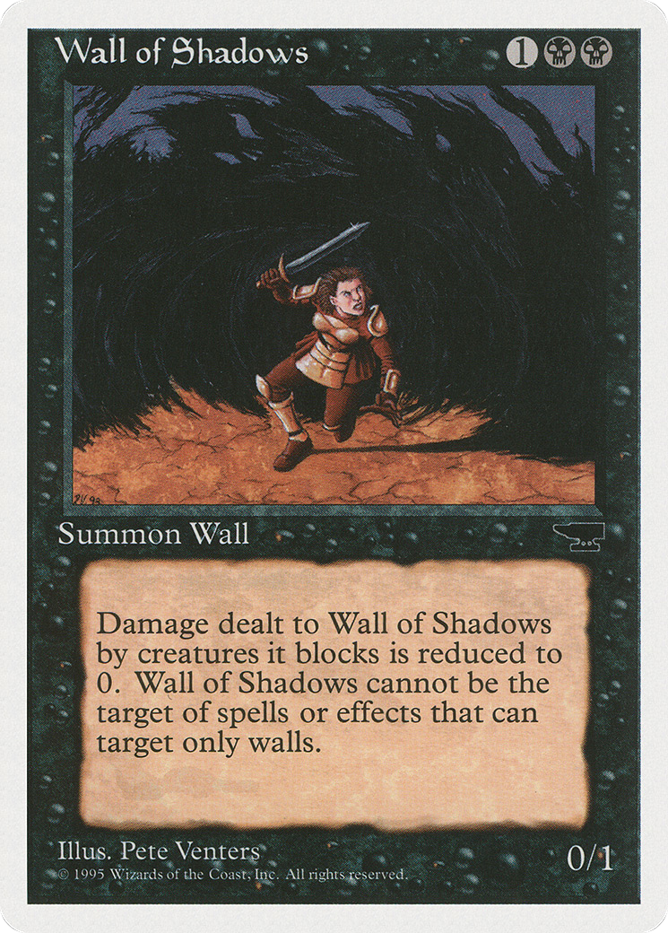 Wall of Shadows (CHR-041) [Chronicles] MTG Single Wizards of the Coast