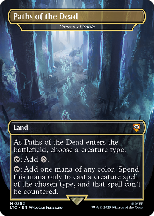 Paths of the Dead - Cavern of Souls (LTC-362) [Tales of Middle-earth Commander] (Borderless) MTG Single Wizards of the Coast
