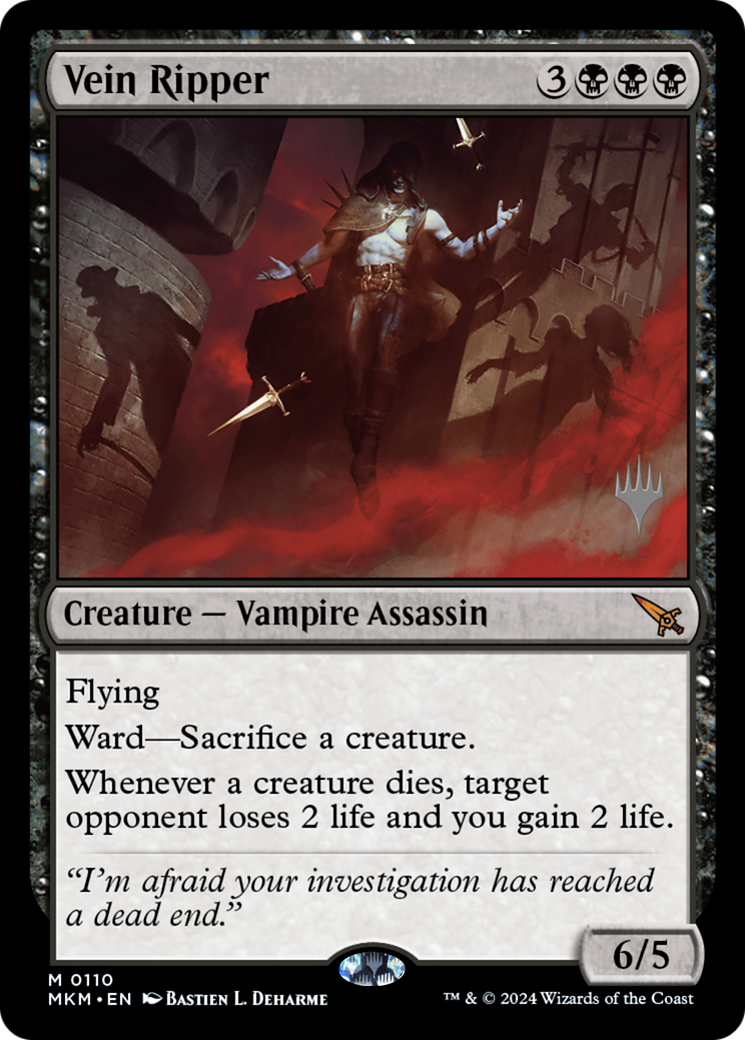 Vein Ripper (PPMKM-110) [Murders at Karlov Manor Promos] Foil MTG Single Wizards of the Coast