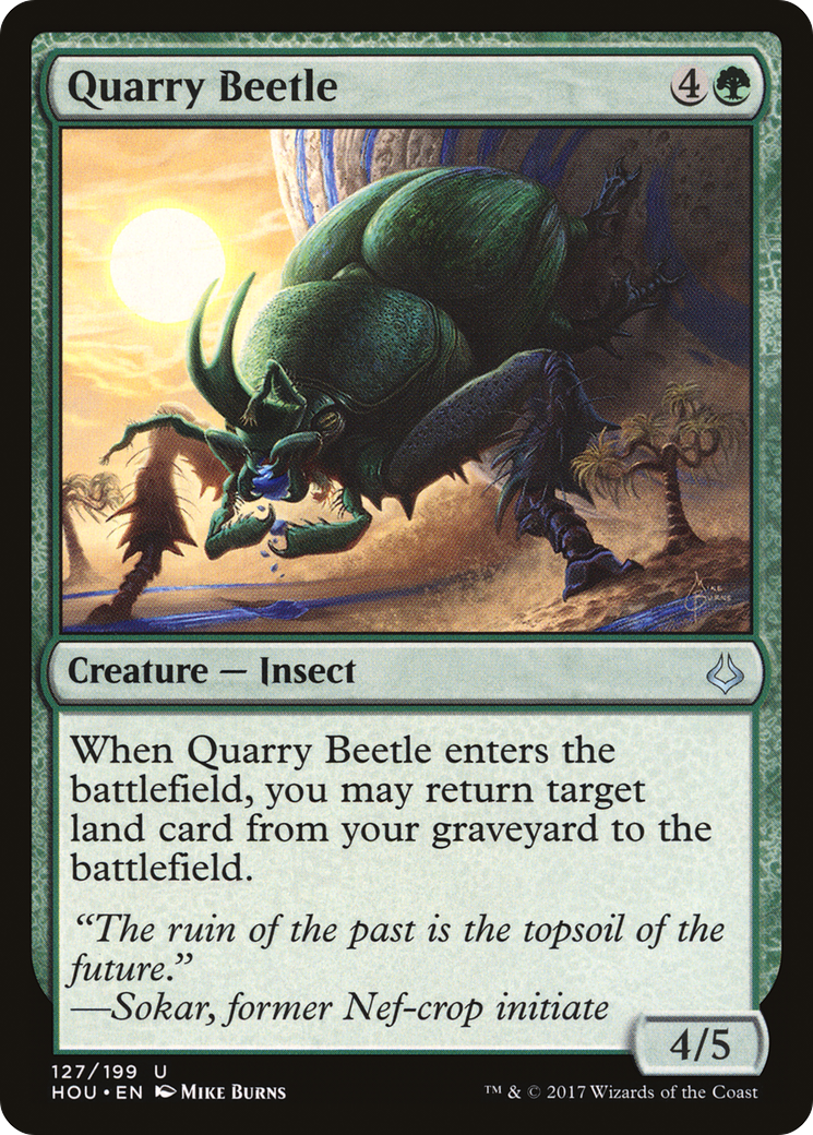 Quarry Beetle (HOU-127) [Hour of Devastation] MTG Single Wizards of the Coast