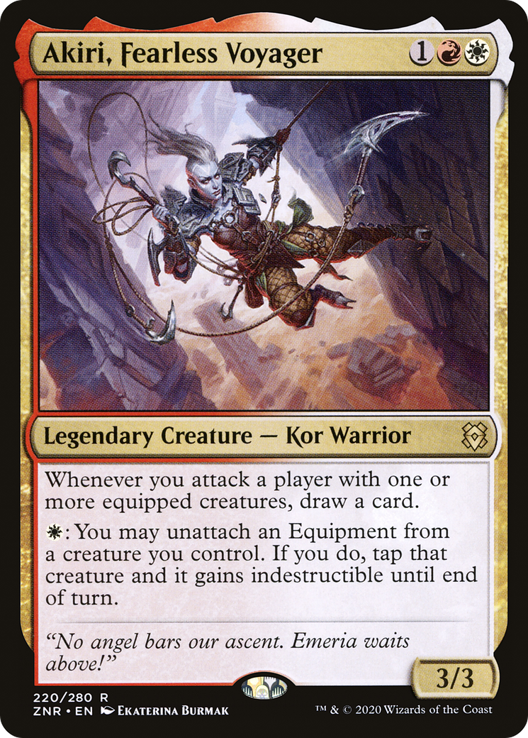 Akiri, Fearless Voyager (ZNR-220) [Zendikar Rising] MTG Single Wizards of the Coast