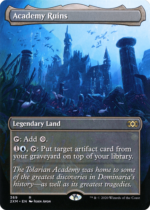 Academy Ruins (2XM-369) [Double Masters] (Borderless) Foil MTG Single Wizards of the Coast