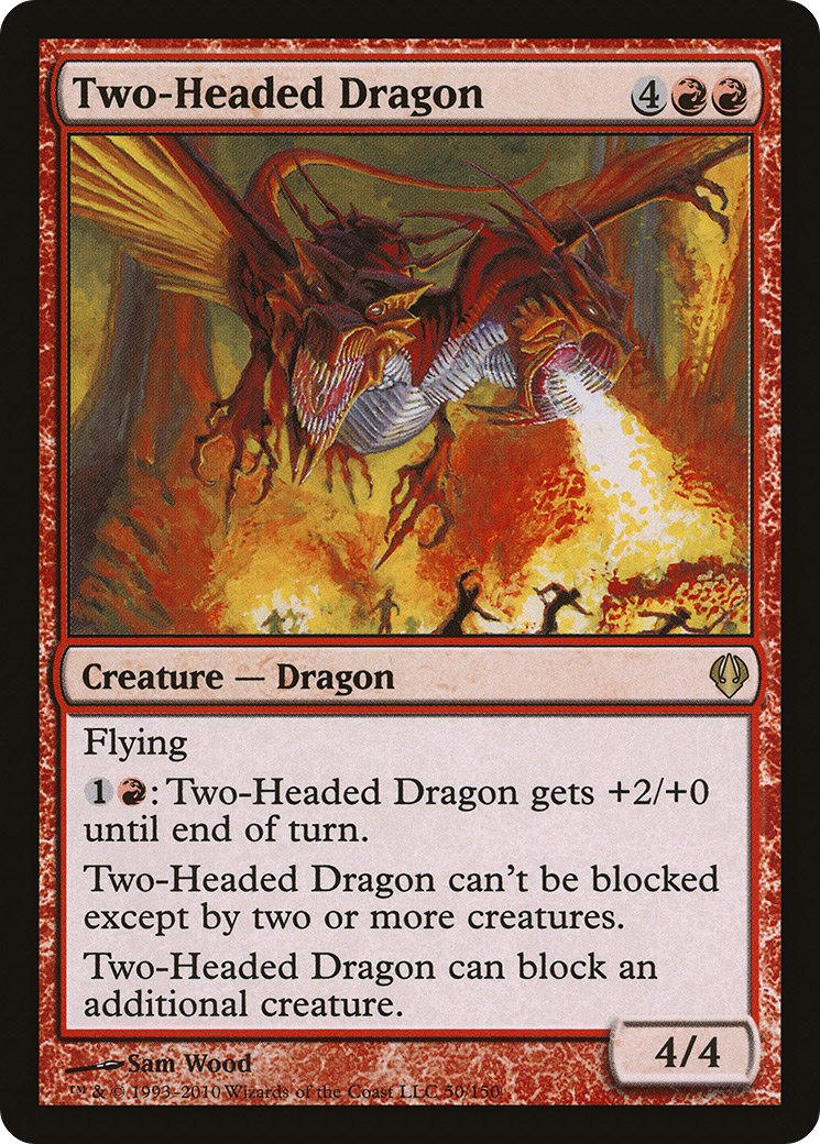 Two-Headed Dragon (ARC-050) [Misc] Archenemy MTG Single Wizards of the Coast
