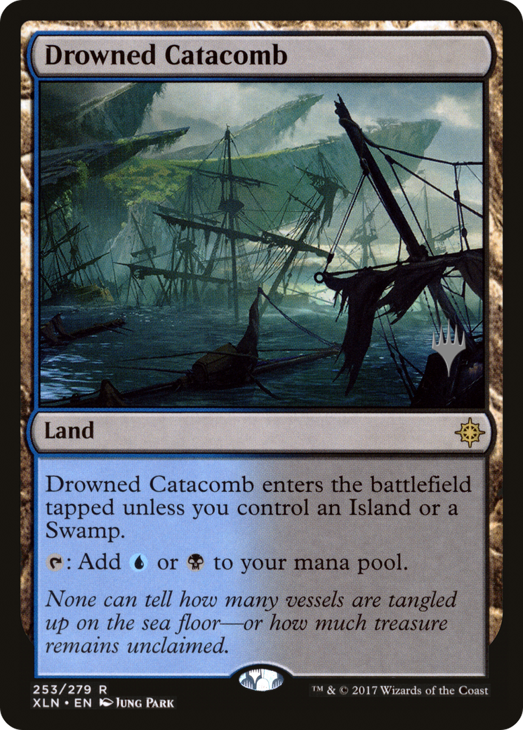 Drowned Catacomb (PPM20-253) [Ixalan Promos] Foil MTG Single Wizards of the Coast