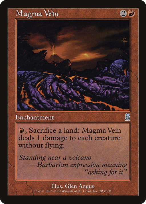 Magma Vein (ODY-203) [Odyssey] MTG Single Wizards of the Coast