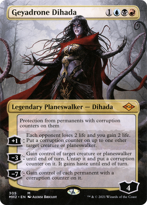 Geyadrone Dihada (MH2-305) [Modern Horizons 2] (Borderless) Foil MTG Single Modern Horizons 2