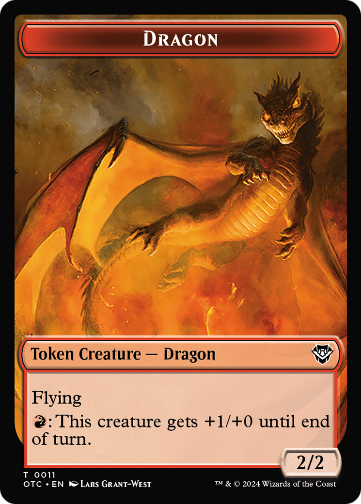 Dragon (TOTC-011) [Tokens] Outlaws of Thunder Junction Commander Tokens MTG Single Wizards of the Coast