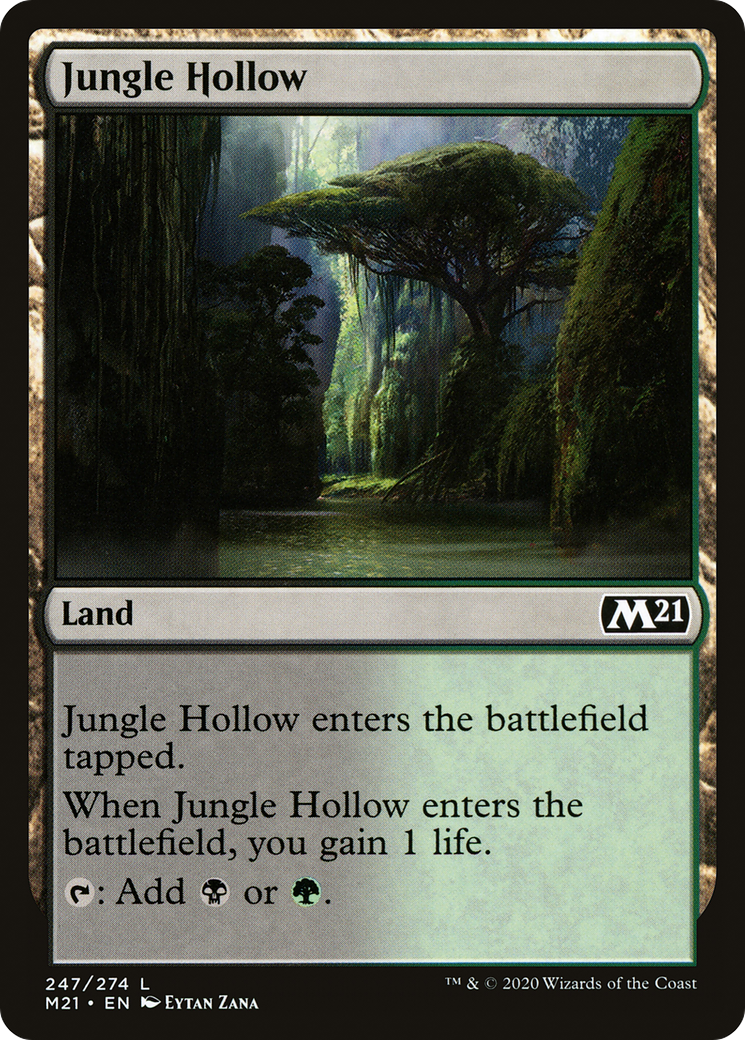 Jungle Hollow (M21-247) [Core Set 2021] Foil MTG Single Wizards of the Coast