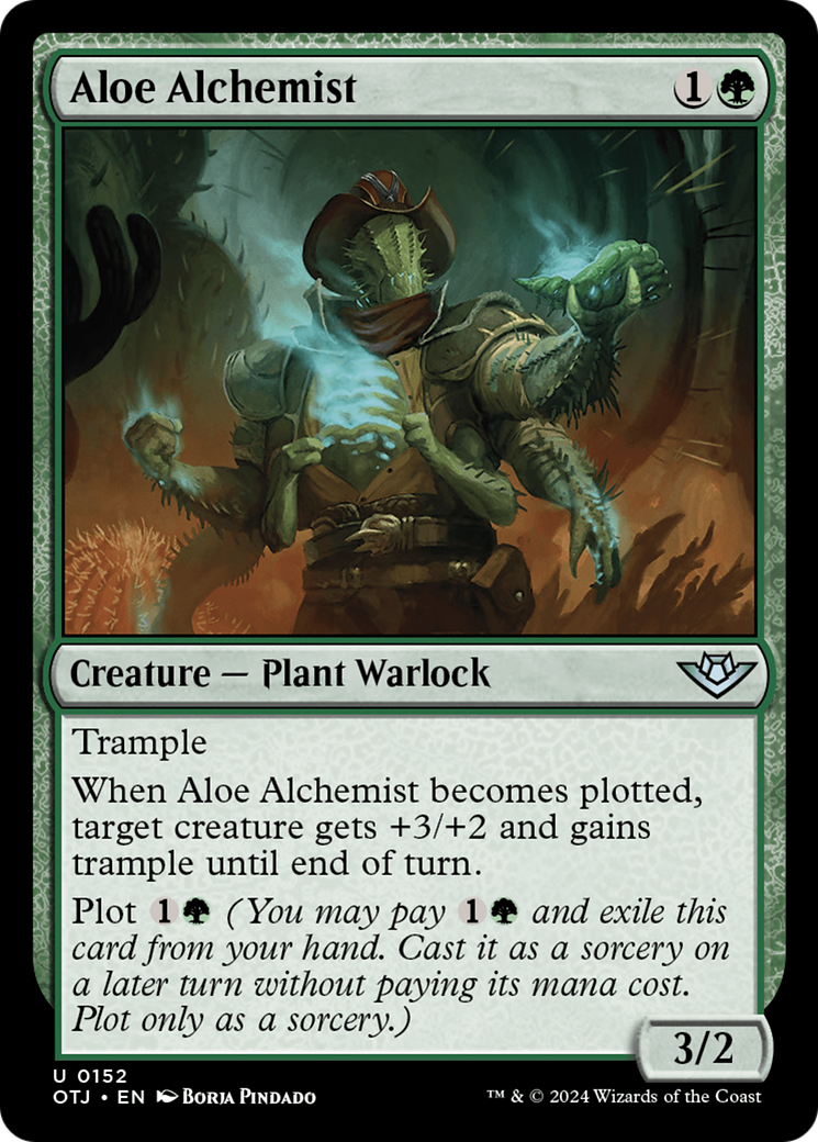 Aloe Alchemist (OTJ-152) [Outlaws of Thunder Junction] Foil MTG Single Wizards of the Coast