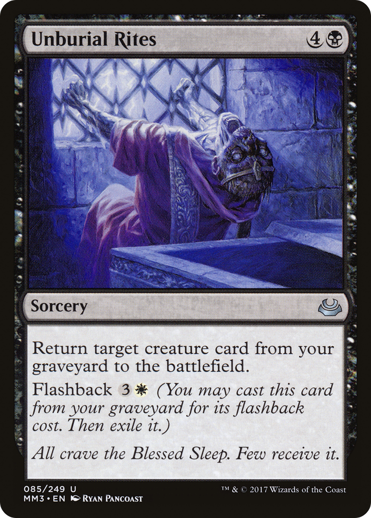 Unburial Rites (MM3-085) [Modern Masters 2017] MTG Single Modern Masters 2017