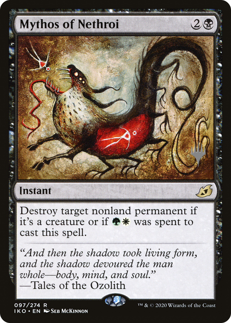 Mythos of Nethroi (PPIKO-97P) [Ikoria: Lair of Behemoths Promos] Foil MTG Single Wizards of the Coast