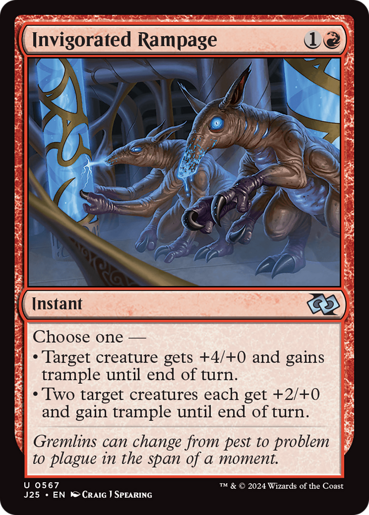 Invigorated Rampage (J25-567) [Foundations Jumpstart] MTG Single Wizards of the Coast