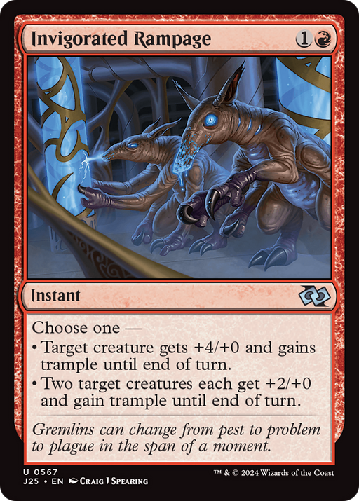 Invigorated Rampage (J25-567) [Foundations Jumpstart] MTG Single Wizards of the Coast