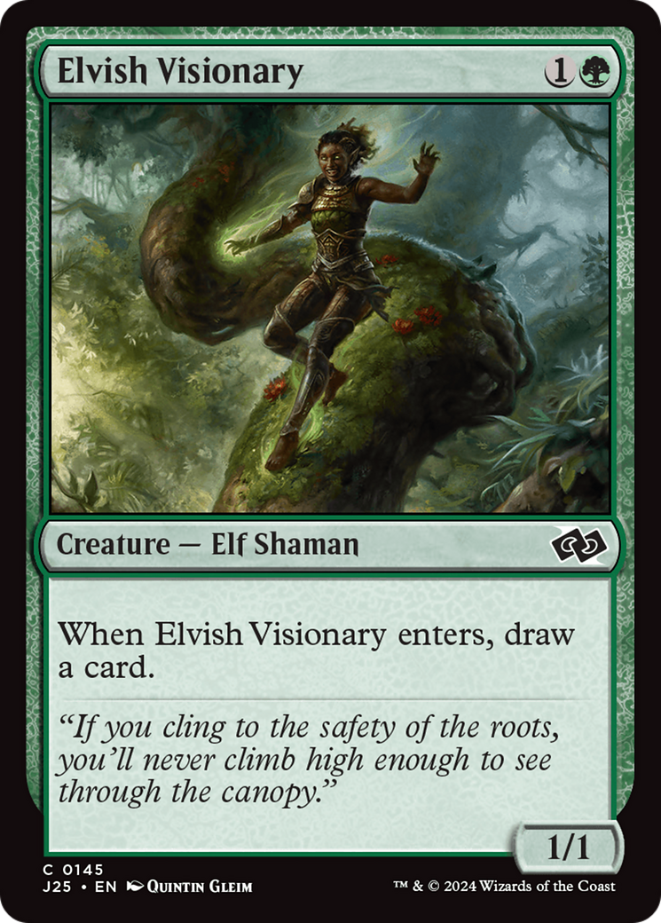 Elvish Visionary (J25-145) [Foundations Jumpstart] MTG Single Wizards of the Coast