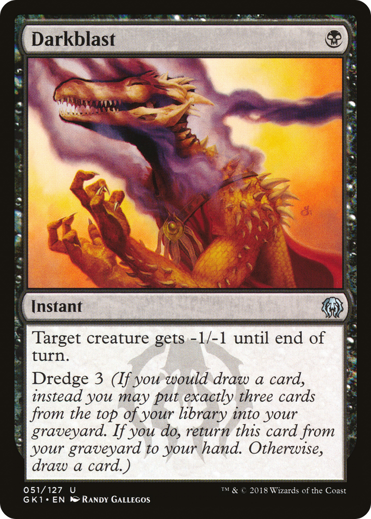 Darkblast (GR1-051) [Misc] GRN Guild Kit MTG Single Wizards of the Coast