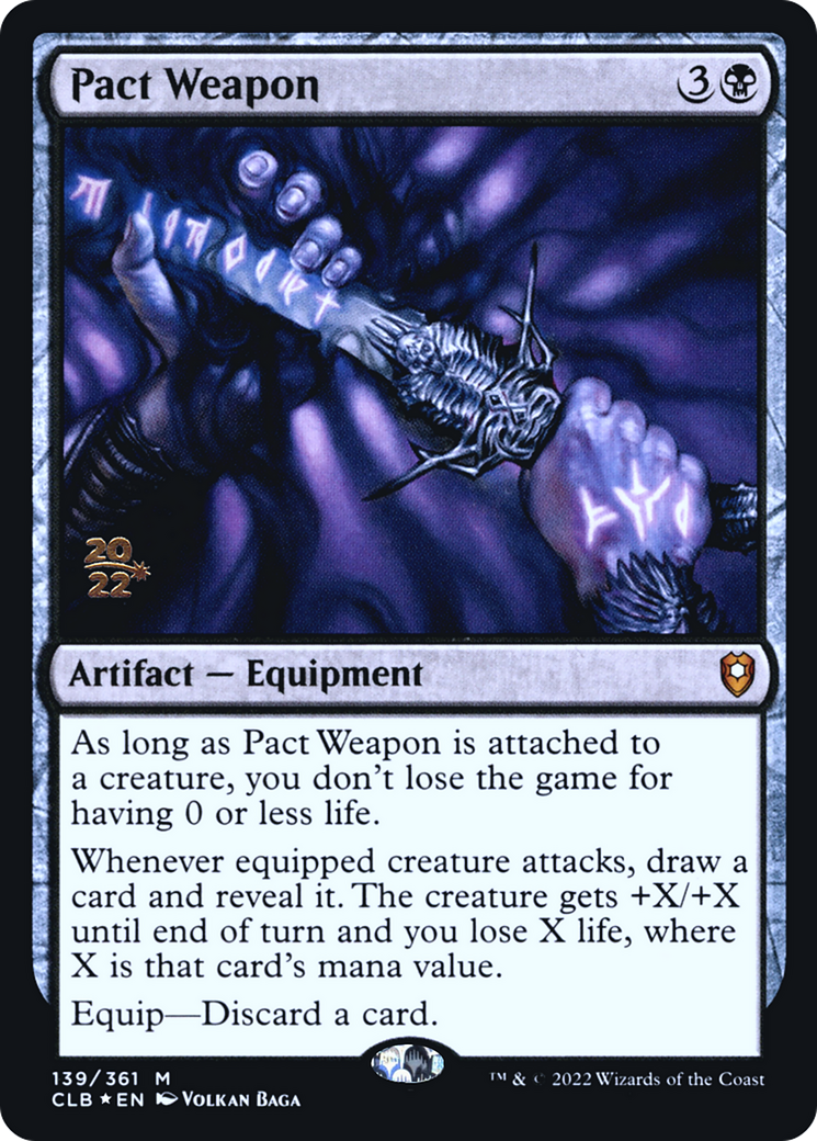 Pact Weapon (PRE-139) [Battle for Baldur's Gate Promos] Foil MTG Single Wizards of the Coast