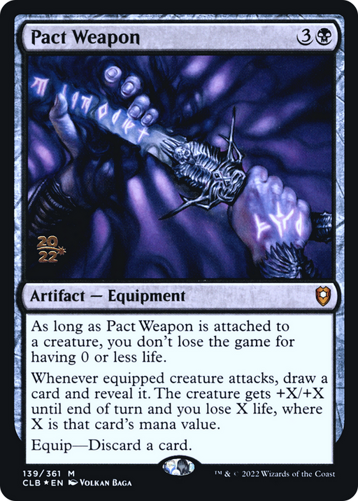 Pact Weapon (PRE-139) [Battle for Baldur's Gate Promos] Foil MTG Single Wizards of the Coast