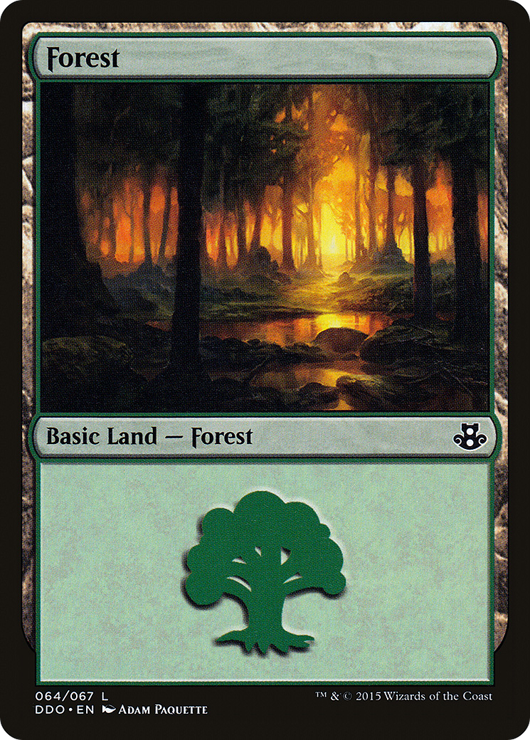 Forest (064) (DDO-064) [Misc] Duel Decks: Elspeth vs. Kiora MTG Single Wizards of the Coast
