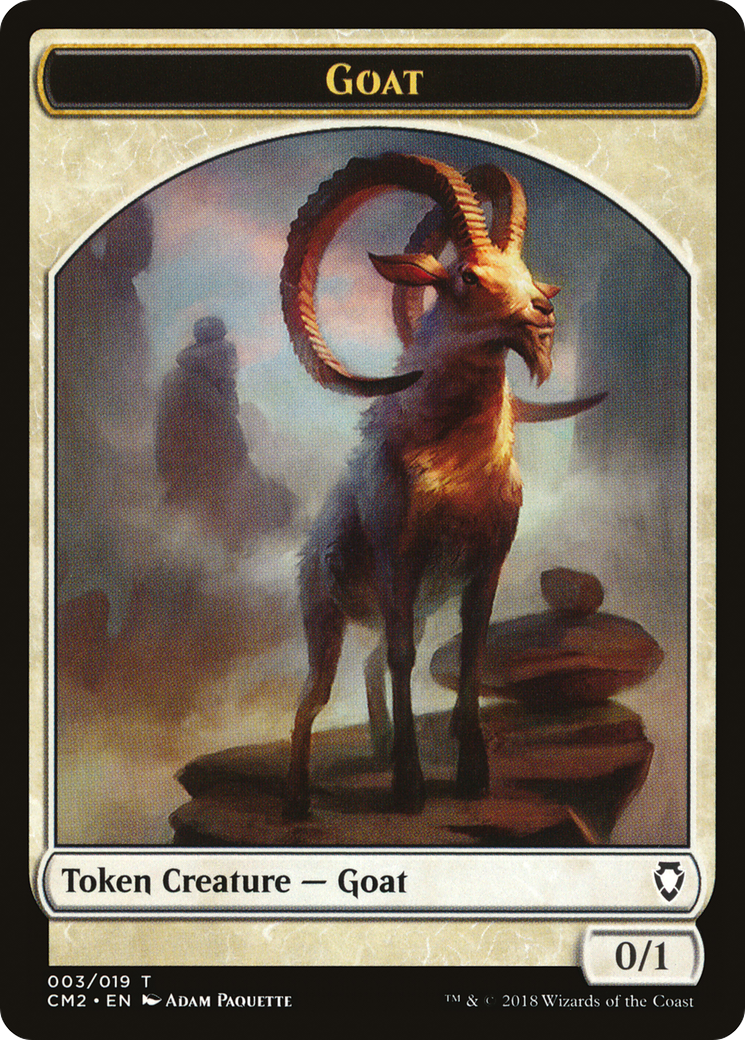 Goat Token (CM2-003) [Tokens] Commander Anthology Volume II Tokens MTG Single Wizards of the Coast