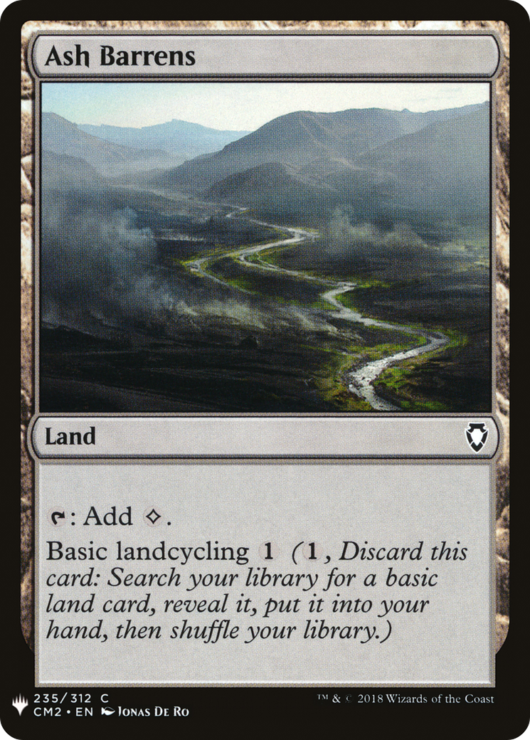 Ash Barrens (LIST-CM2-235) [Mystery Booster] The List MTG Single Wizards of the Coast