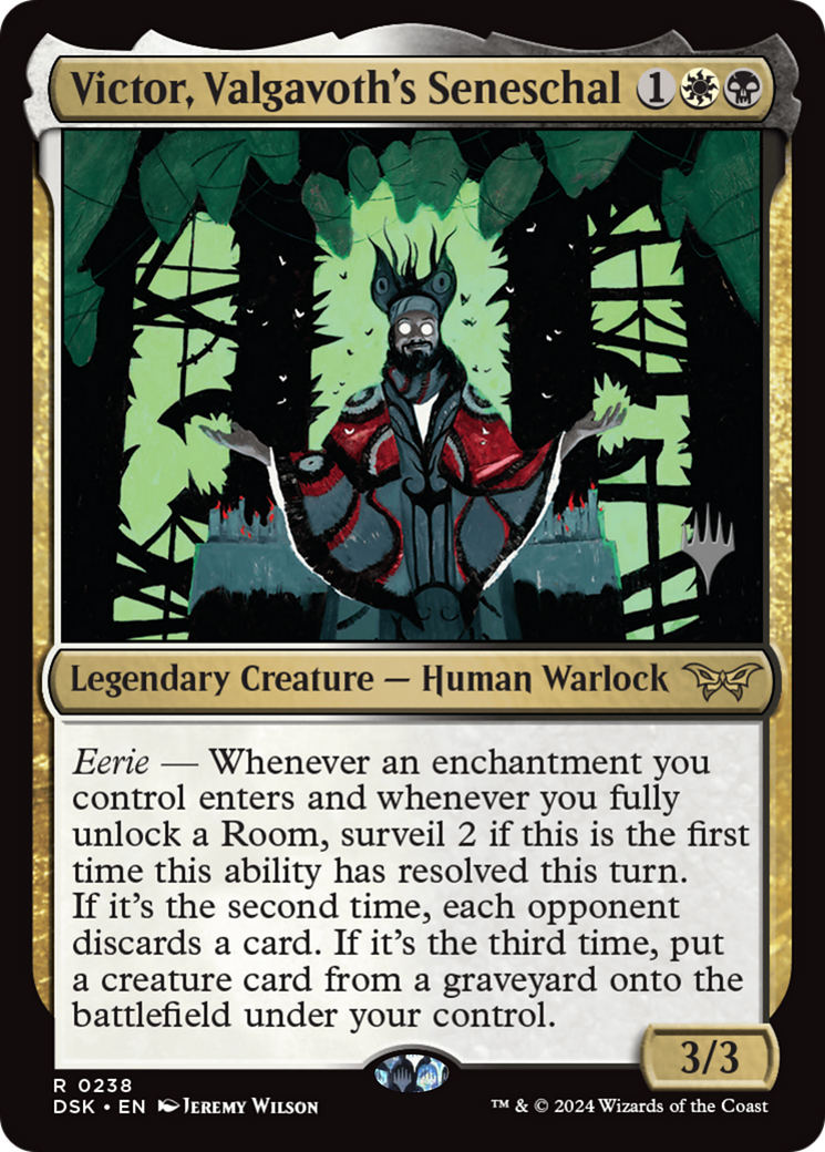 Victor, Valgavoth's Seneschal (PPDSK-238) [Duskmourn: House of Horror Promos] Foil MTG Single Wizards of the Coast