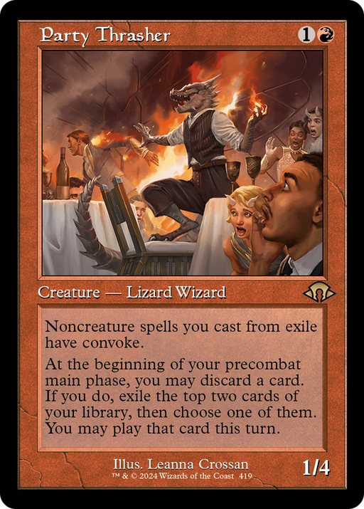 Party Thrasher (MH3-419) [Modern Horizons 3] Foil MTG Single Modern Horizons 3