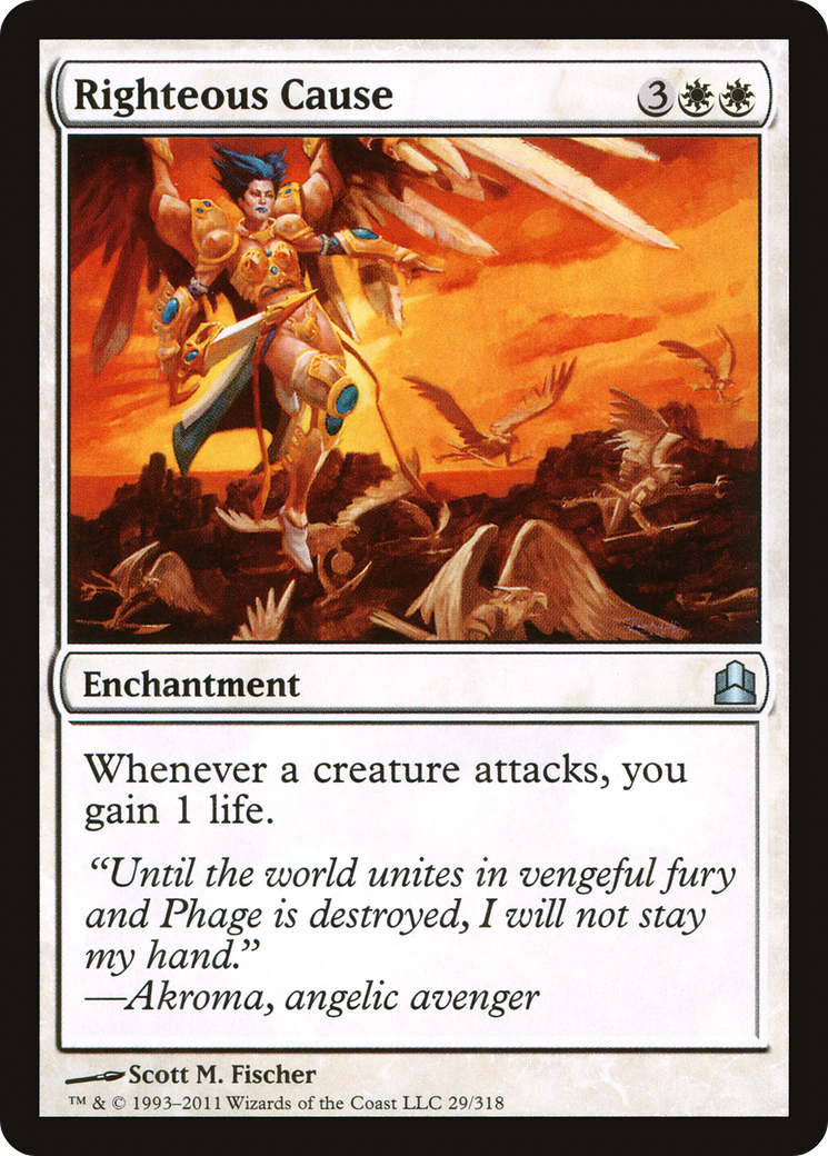 Righteous Cause (CMD-029) [Commander 2011] MTG Single Wizards of the Coast
