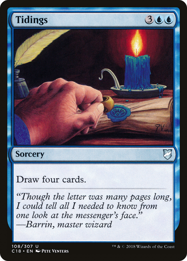 Tidings (C18-108) [Commander 2018] MTG Single Wizards of the Coast