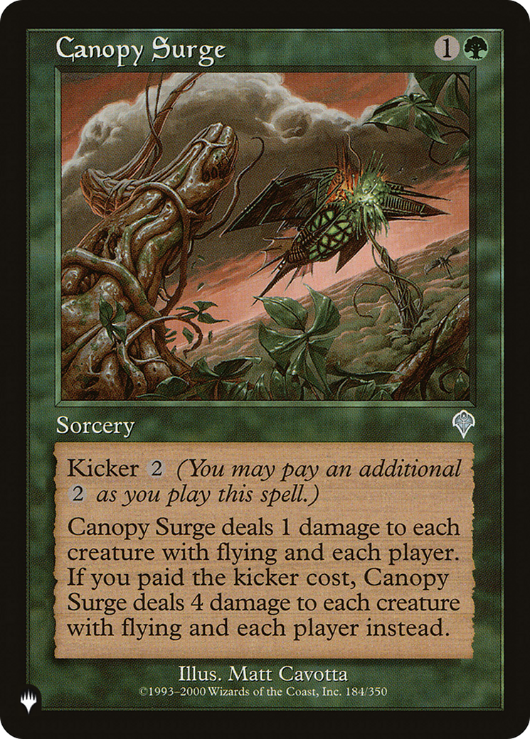 Canopy Surge (LIST-INV-184) [Mystery Booster] The List MTG Single Wizards of the Coast