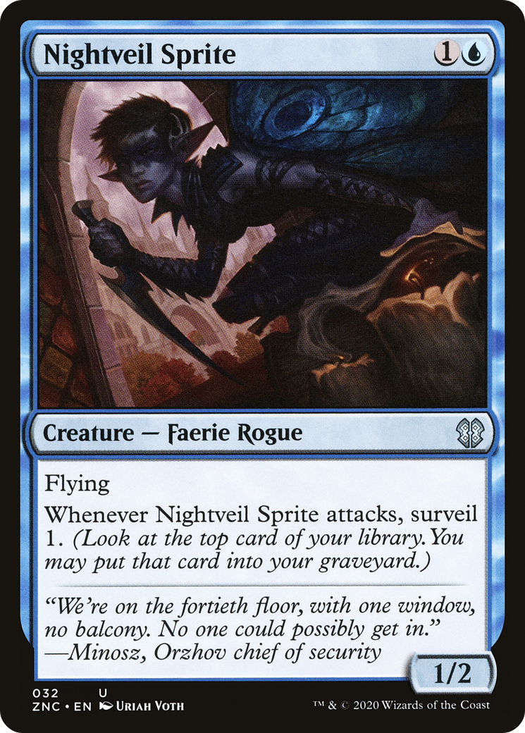 Nightveil Sprite (ZNC-032) [Zendikar Rising Commander] MTG Single Wizards of the Coast