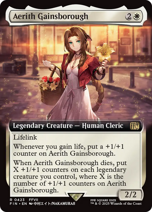Aerith Gainsborough (FIN-423) [FINAL FANTASY] (Extended Art) MTG Single Wizards of the Coast
