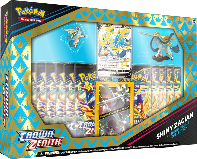 Pokémon Crown Zenith Premium Figure Collection: Shiny Zacian Pokemon Sealed Pokémon   