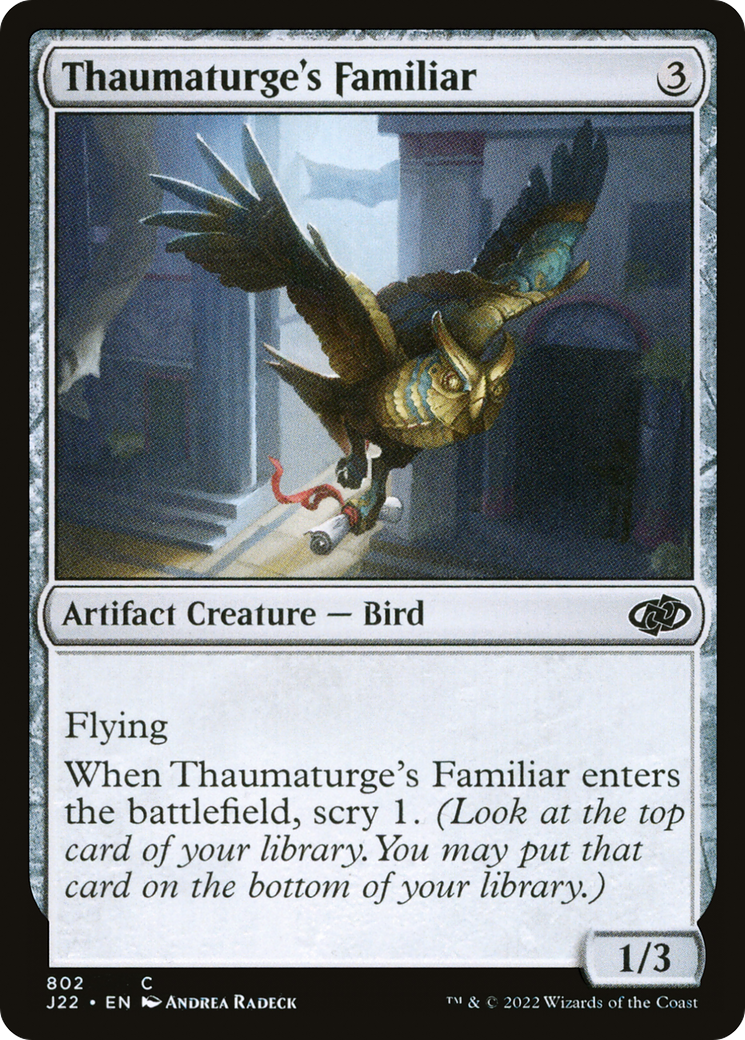 Thaumaturge's Familiar (J22-802) [Jumpstart 2022] MTG Single Wizards of the Coast