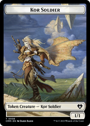 Elemental (0026) // Kor Soldier Double-Sided Token [Tokens] Commander Masters Tokens MTG Single Magic: The Gathering
