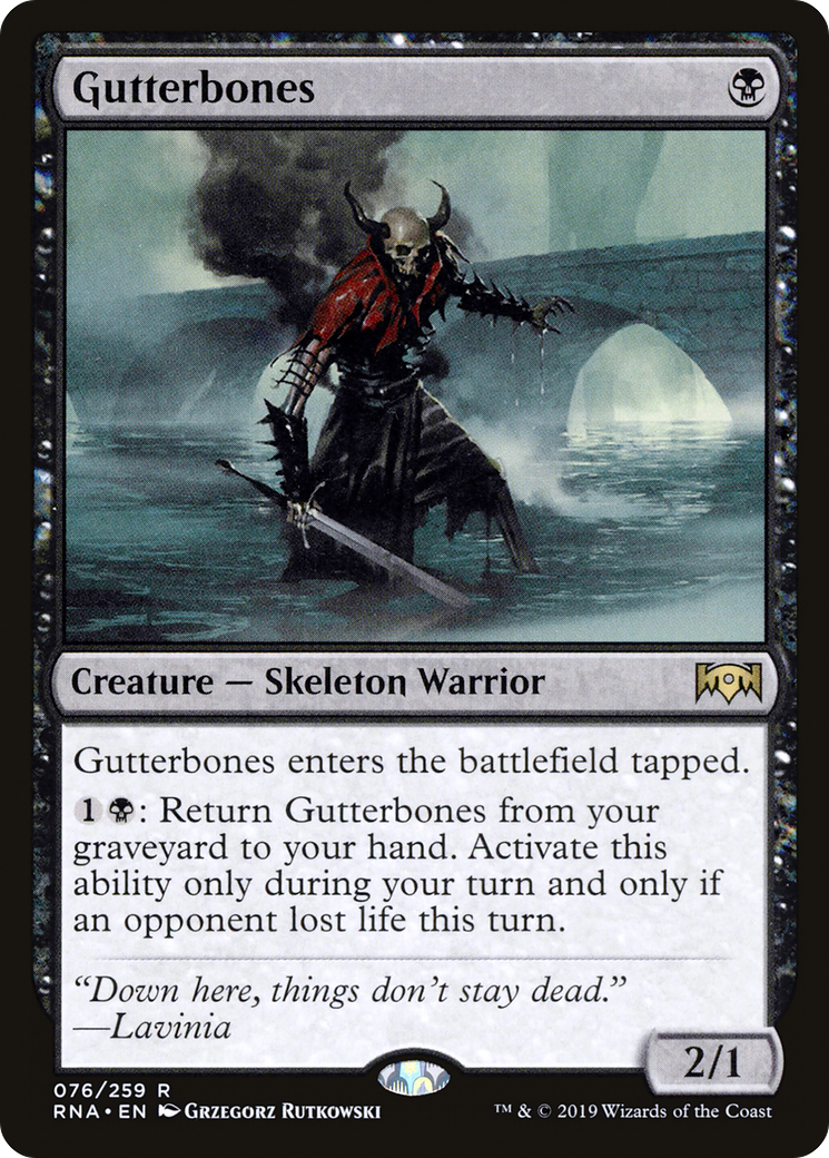 Gutterbones (RNA-076) [Ravnica Allegiance] MTG Single Wizards of the Coast