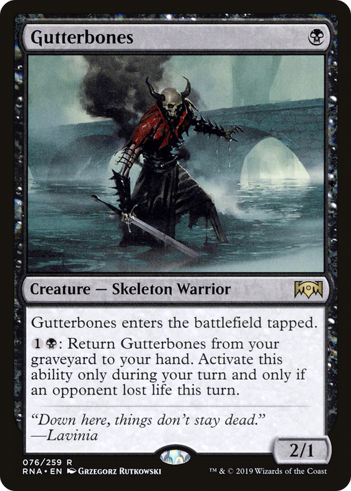 Gutterbones (RNA-076) [Ravnica Allegiance] MTG Single Wizards of the Coast