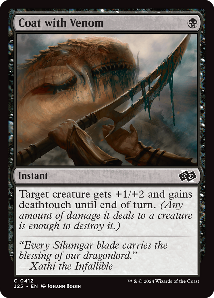 Coat with Venom (J25-412) [Foundations Jumpstart] MTG Single Wizards of the Coast