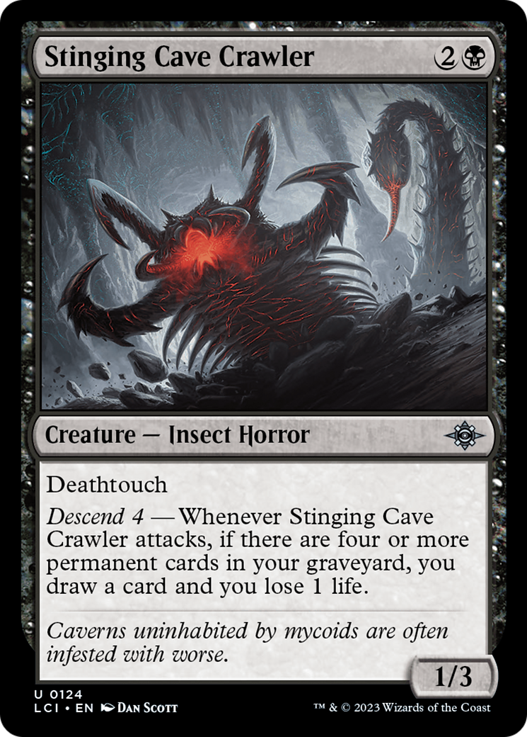 Stinging Cave Crawler (LCI-124) [The Lost Caverns of Ixalan] Foil MTG Single Wizards of the Coast