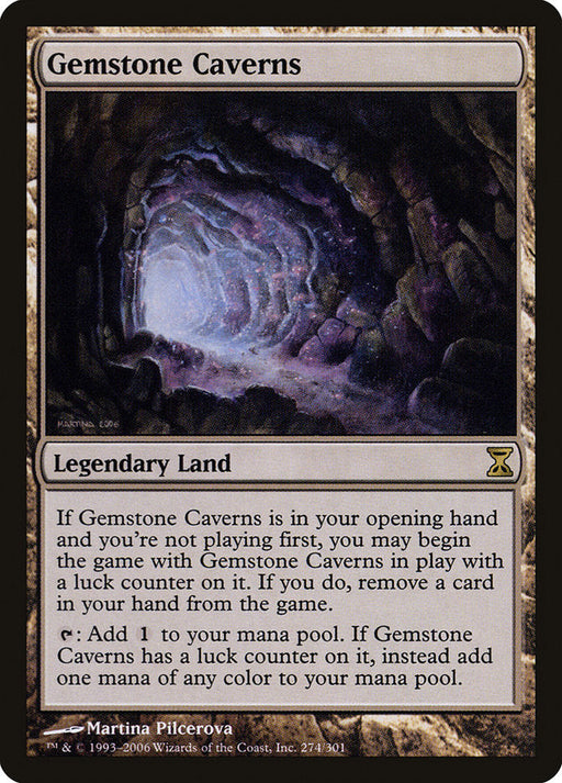 Gemstone Caverns [Time Spiral] (TGS00030) High End MTG Single Magic: The Gathering   