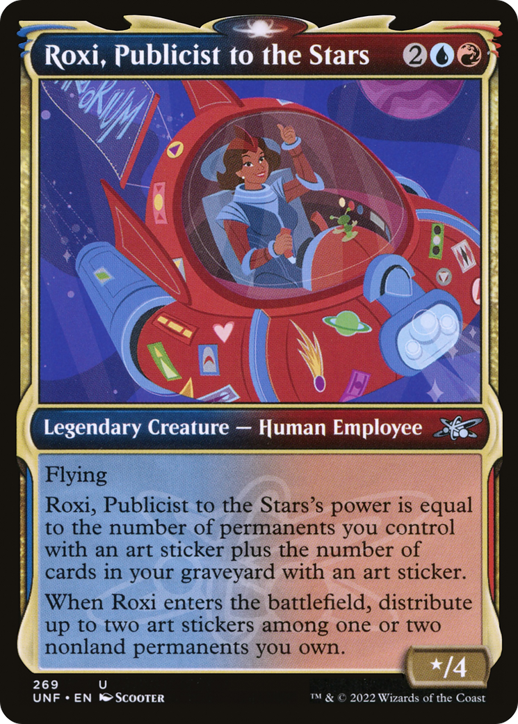 Roxi, Publicist to the Stars (UNF-269) [Unfinity] (Showcase) MTG Single Wizards of the Coast