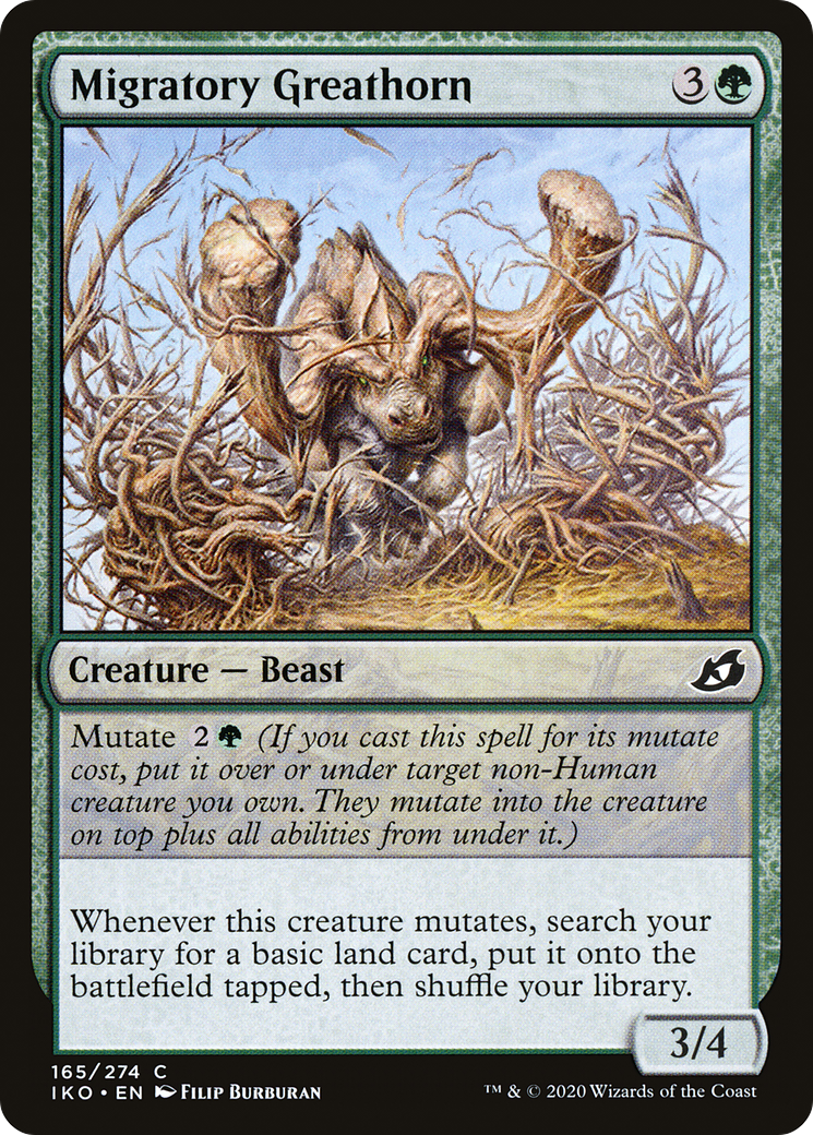 Migratory Greathorn (IKO-165) [Ikoria: Lair of Behemoths] MTG Single Wizards of the Coast