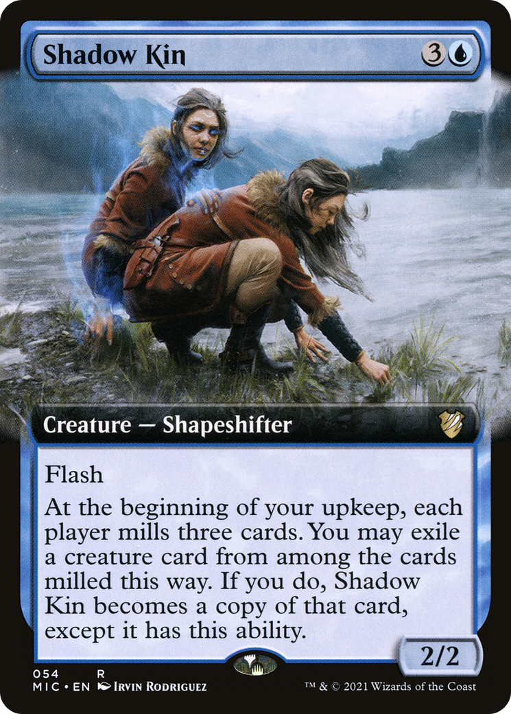Shadow Kin (MIC-054) [Midnight Hunt Commander] (Extended Art) MTG Single Wizards of the Coast