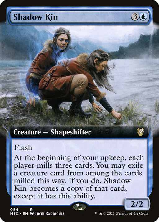 Shadow Kin (MIC-054) [Midnight Hunt Commander] (Extended Art) MTG Single Wizards of the Coast